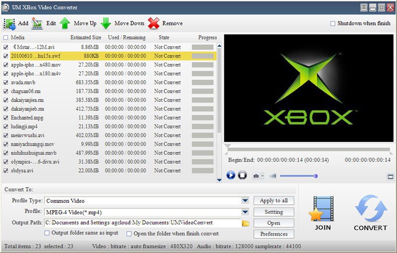 UM XBox Video Converter